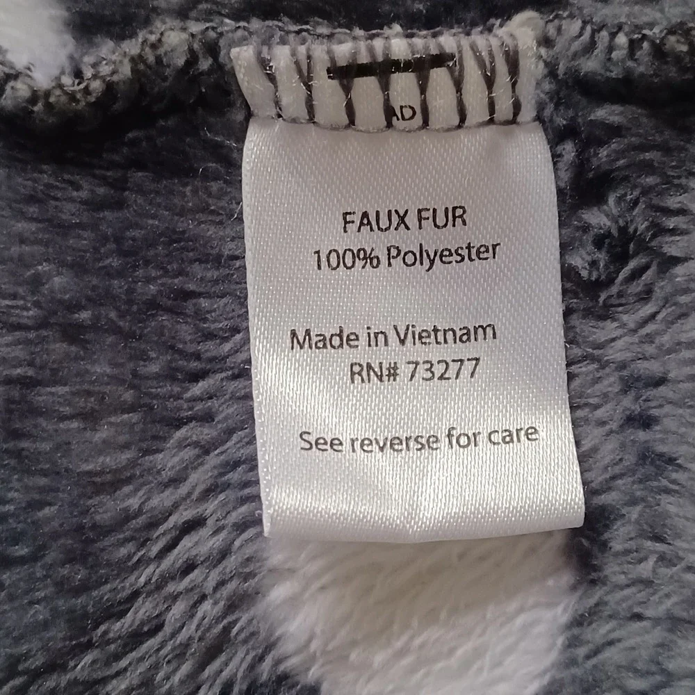 Sonoma Goods For Life XL Polka Dot Plush Fleece Robe Loungewear Pajama Housecoat